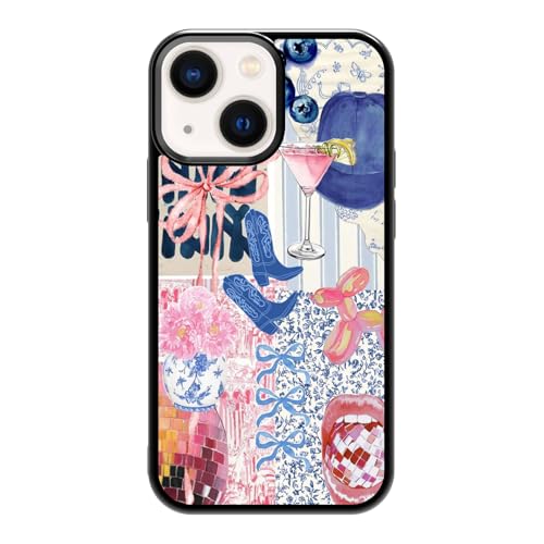 qizjio Coquette Phone Case Shockproof Protective Collage Western Phone Case for iPhone 13 Mini