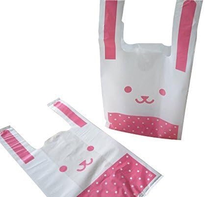 Amazon Fuwari レジ袋 ポリ袋 バレンタイン かわいい ビニール袋 ３色 150枚 セット うさぎ 包装 ハロウィン 業務用 お菓子 袋 ラッピング ホワイト ピンク グリーン Mix M ギフトバッグ 袋 文房具 オフィス用品