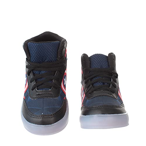 Tenis Calçado Capitão Infantil Masculino De Led Luzinha Com Pulseira