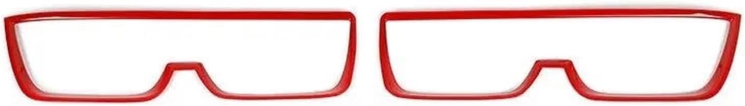 Car Rear Light Cover Trims Car Rear Tail Lamp Decoration Strip Taillights Cover Trim Sticker Fits for Chevy for Camaro 2010-2013 Car Accessories Rear Tail Light Guard(Carbon Look A)(Carbon Look A