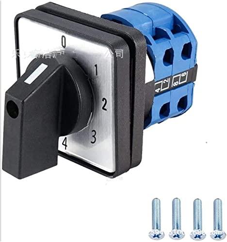 Commutateur rotatif SZW26-20 AC 660V 20A pour sécuriser le changement de phase 5 positions