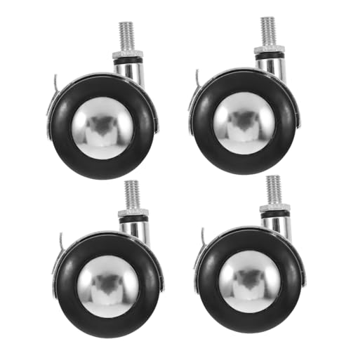 Roues de chaise d'ordinateur silencieuses et roulette meuble pivotante de rechange