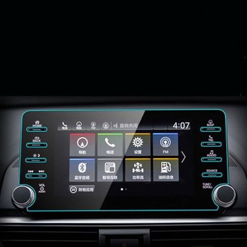Verre trempé Honda Accord 2018-2019 anti-rayures pour navigation 8 pouces