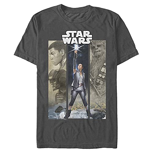 T-shirt Star Wars trois panneaux homme coton anti deformation motif durable