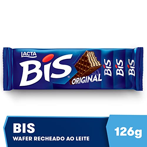 Lacta - Chocolate Bis ao leite, 126g