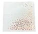 Rose Gold Cocktail Luncheon Party Napkins: 6.5-Inch, 100-Pack, Disposable Paper Napkin Set with Foil Polka Dot Design - Decorations and Supplies for Wedding, Bridal, and Baby Shower Parties, Rose Gold