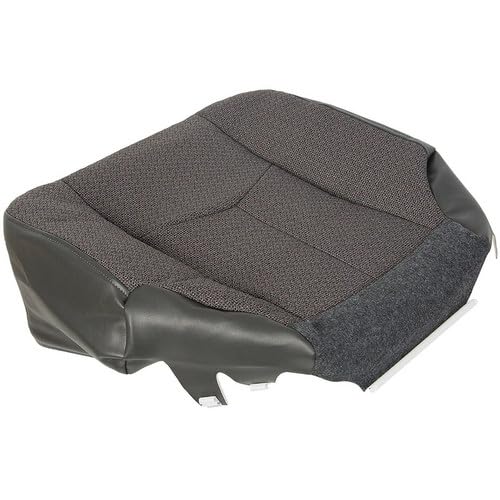 Mievlyo Gray Passenger Side Bottom Replacement Cloth Seat Cover Compatible with Chevy Silverado GMC Sierra 1500 2500 3500 2003-2007 - Thumbnail 3