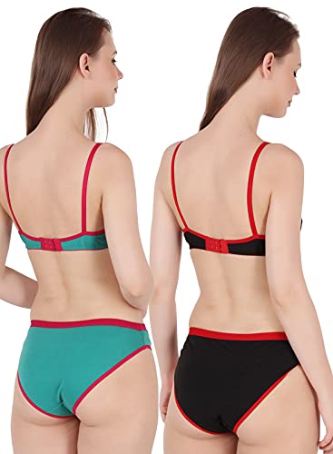 Image of Cotton Lingerie Set for Women | Bra Panty Set for Women | Fancy Undergarments for Women Bra Panty | Stylish Innerwear for Women Combo | Bikni Women's wear Honeymoon | Bra Panty Combo Pack .