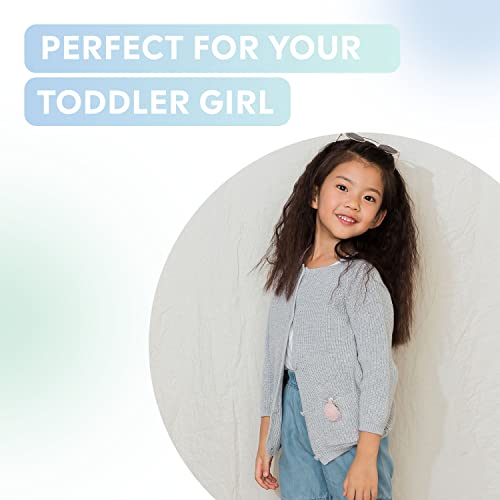 Aimama Knit Toddler Girl And Baby Cardigan With Cute Front Pocket, Cotton, Wearable Baby Sweater, Fashionable Girl Shacket, Soft & Breathable Fabric, Machine Washable, Grey, 6 Years #TOP6
