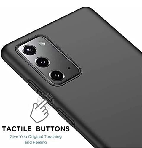 Image of Mobile Back Cover Case for Samsung Galaxy Note20 (Silicone Case|CameraProtection|Black SC1510)