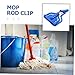 minkissy Mop Rod Adapter Threaded Clip Design Mop Fastener Detachable Clamp for Easy Replacement Versatile Compatibility for Home and Kitchen Cleaning