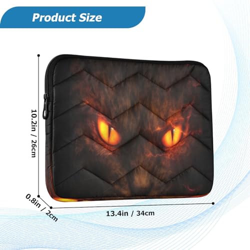 Funda para laptop de 13-14 pulgadas con diseño de ojos de gato miniatura 3