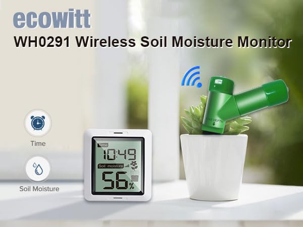 ECOWITT WH0291 Soil Moisture Tester Plant Soil Moisture Sensor Meter with Digital LCD Display by ECOWITT - Image 5
