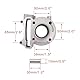 WOOSTAR 39mm Zylinder Ersatz für 4 Takt GY6 49ccm 50ccm 139QMA 139QMB Motor ATV 4 Wheeler Quad Roller Moped