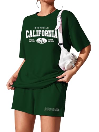 Image of KSHS Women Cotton Night Suit Top & Shorts Set | Loose Fit Printed Nightwear Co Ord Set Stylish Western | Soft Breathable Sleepwear Shorts with Pocket for Women