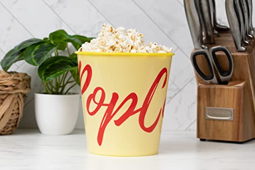 Core3 Intl Popcorn Bowl Set (6) For Movie Theater Night - (Bpa Free), Reusable Plastic Popcorn Containers, Washable In The Dishwasher Set Of 6 #TOP21