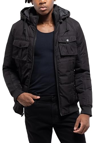 Image of X RAY Mens Puffer Jacket, Warm Parka Coat for Winter, Hooded Jacket for Men Cold Weather