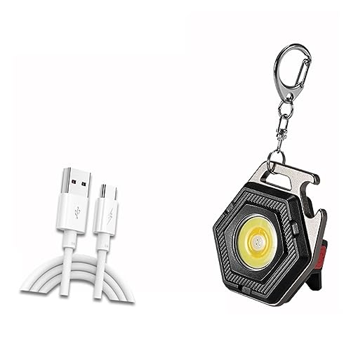 Feux de sécurité extérieurs avec lampe de poche LED et projecteur COB USB