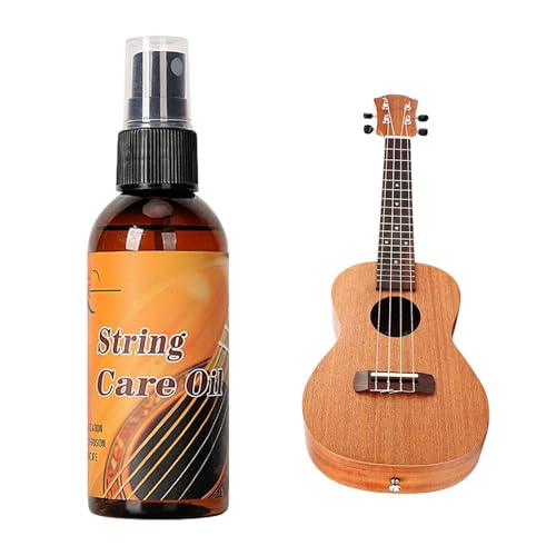 Gitarren Pflegeöl,80 ML Gitarrensaitenöl,Pflegeöl für Gitarrensaiten,Gitarren-Griffbrettöl,Gitarren-Griffbrett-Reiniger,Gitarren-Reinigungszubehör Für Reinigt,Poliert