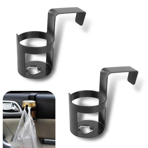Portavasos de puerta para carro diseño hueco negro