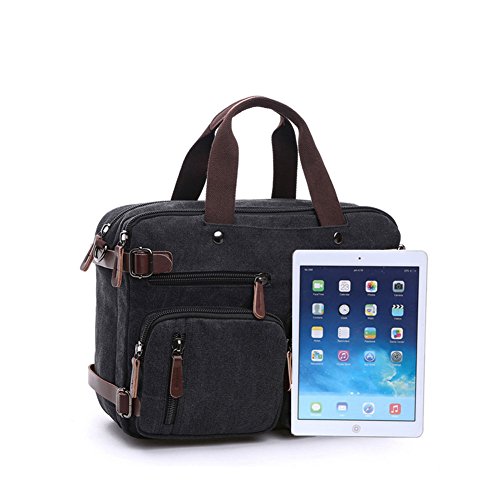 ZYSY 3-in-1 Canvas Messenger Backpack - Image 6