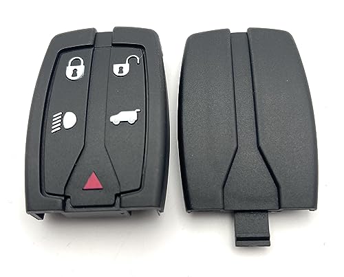 Automobile Locksmith 5 button fob case for Land Rover Freelander 2 remote key fob shell replacement, Black - Image 3