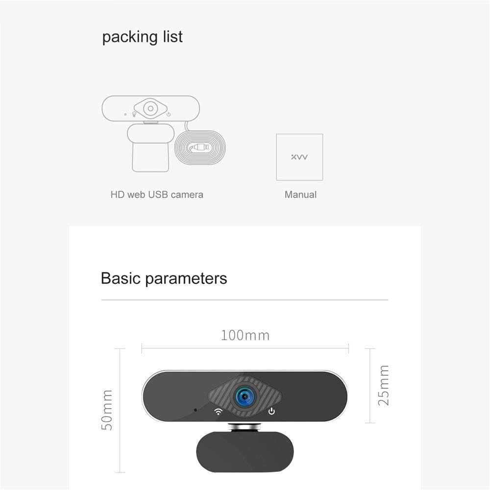 xiaovv USB Web Camera packing list and basic parameters