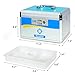Decaller First Aid Box with Security Lock, Medical Box with Removable Tray for Drugs Storage, 12