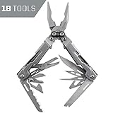 SOG Multitool Pliers Pocket Knife – PowerPint EDC Tool and Compact Lightweight Multi Tool w/ 18 Multitools in Multi-Purpose Pocket Tool (PP1001-CP)