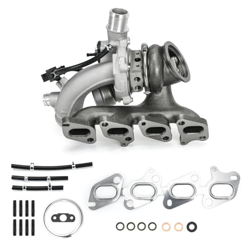 PTNHZ 667-203 Turbocharger W/Gasket Kit Compatible With 13-21 Buick Encore 11-19 Chevrolet Cruze 16 Chevrolet Cruze Limited 12-20 Chevrolet Sonic 13-21 Chevrolet Trax
