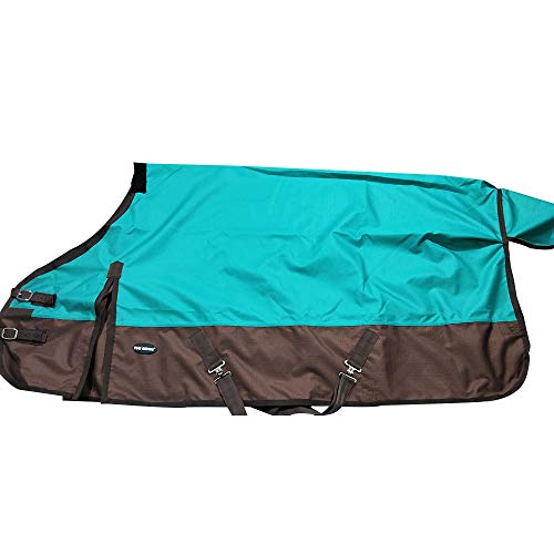 TGW RIDING 1200Denier Waterproof and Breathable Horse Sheet Horse Blanket (70", Turquoise)