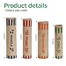 512 Pcs coin wrappers for all coins,Heavy Duty Preformed coin rolls with Coin Counter Machine & Coin Roller Machine,change rolls wrappers Includes Quarters,Pennies,Nickel and Dimes for Bank and Office