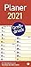 Produktbild Planer Großdruck - Kalender 2021 - Heye-Verlag - Kalender mit extragroßer Schrift - 21 cm x 45 cm