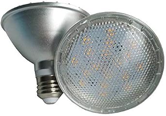 12W PAR30 LED Reflector Light Bulbs E27 Spotlight Waterproof IP65 Lamp 220V Warm White 3000K 120 Degrees 1-Pack (Not Dimmable) [Energy Class F]
