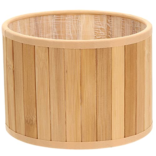 Image of Zerodeko Elegant Vintage Style Bamboo Lampshade Rattan Lamp Shade Cover for Desk Lamp