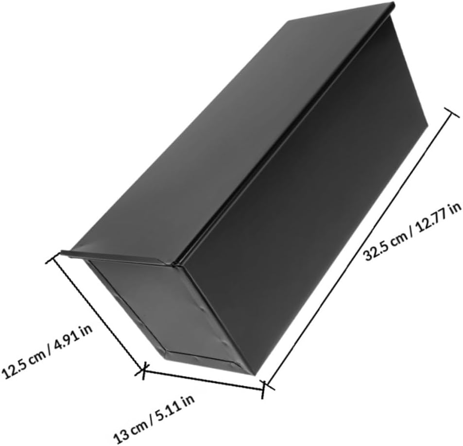 HANABASS Nonstick Metal Bread Loaf Pan with Lid 2pcs 900g Capacity Toast Mold for Oven Baking Homemade Bread Baking Supplies