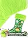 6 Pcs Green Faux Fur Fabric- 10