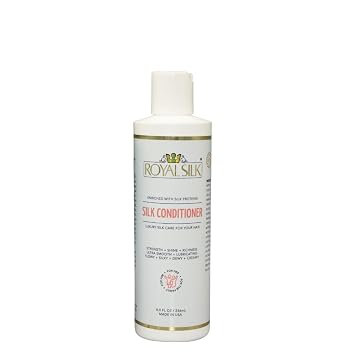 Royal Silk - Rose Silk Hair Conditioner. Smooth as Silk for Hair Like Silk. Soft, Creamy, Soothing, Smoothing, Hydrating, Lubricating. Superb Detangler. All Genders, Ages, Hair Types. 8 oz. Made in US