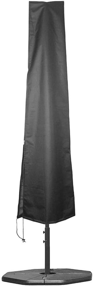 J&C Patio Umbrella Cover Waterproof Outdoor Umbrella Cover Offset Umbrella Protection Cover for Garden Outdoor Umbrella Furniture Sets (Beige)