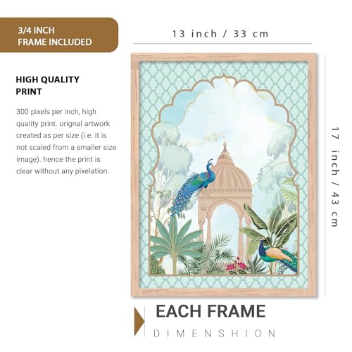Image of kotart Pichwai Premium Paintings with Frame for Home Decoration - Vibrant Art Painting for Living Room Bedroom Office Wall Decoration - (13X17 INCH, C)