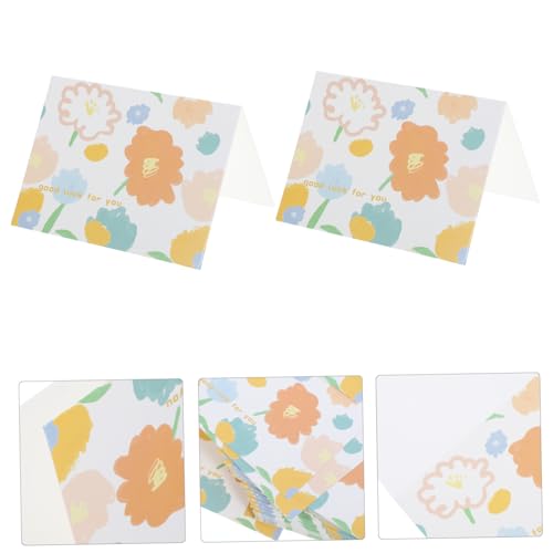 NAMOARLY 50 Peças Pequenos Cartões Frescos Cartões Em Branco Melhores Desejos Cartão De Bênção Cartõ