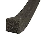 WJ Dennis & Company 38 Open Cell Poly Foam Air Conditioner Seal, 2 1/4-Inch x 2 1/4-Inch x 42-Inch, Black