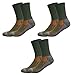 Produktbild RØDER 3 Paar PREMIUM Merino Wandersocken Anti-Blasen gepolstert, für Herren & Damen Trekking Socken Funktionssocken Hiking Walking (Olive, 43-46)