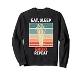 Retro Eat, Sleep Enoki Repeat Enoki Lover