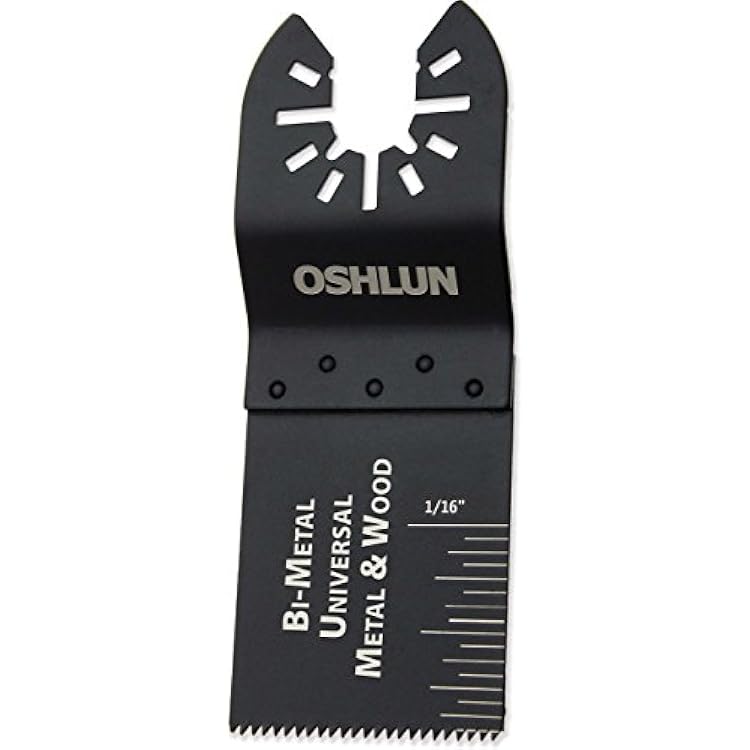 Oshlun MMC-0103 1-1/3-Inch Universal Bi-Metal Oscillating Tool Blade with Quick-Fit Arbor for Standard and Quick Change Tools, 3-Pack