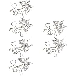 Lamparas Ventilador Colgantes DOITOOL 6 Piezas 12 Ventilador De Techo Colgante Extensión De La Cadena De Tracción Cadena De La Lámpara Del Ventilador Cadena Colgante Estilo Americano Cadena: Cadena De Cuentas De Cobre