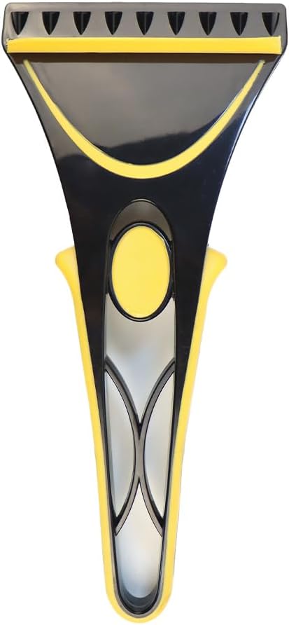 Ice Scraper for Cars, Windshield & Windows Cleaning from Frost and Ice, Lightweight and Portable car Accessories (Yellow)