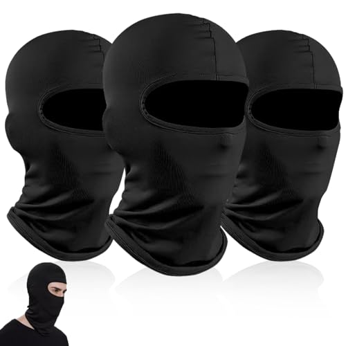 DALAETUS - Kit 3 Pièces Cagoule et Masque de Ski Balaclava - Protection Respirante pour Moto Sports Extérieur Hommes Femmes