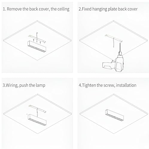 Image of FILLISKA Aluminium 10 Watt Led Surface Linea Lazer Spot Light, Matt Black Finish, Shockproof Alluminium Body & Antiglare Diffuser (Natural White)