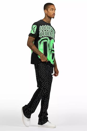 Men's Alpine Rhinestone Stacked Flare Pant3